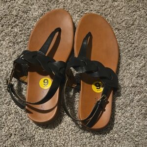 Indigo Black and Brown Women's Sandals